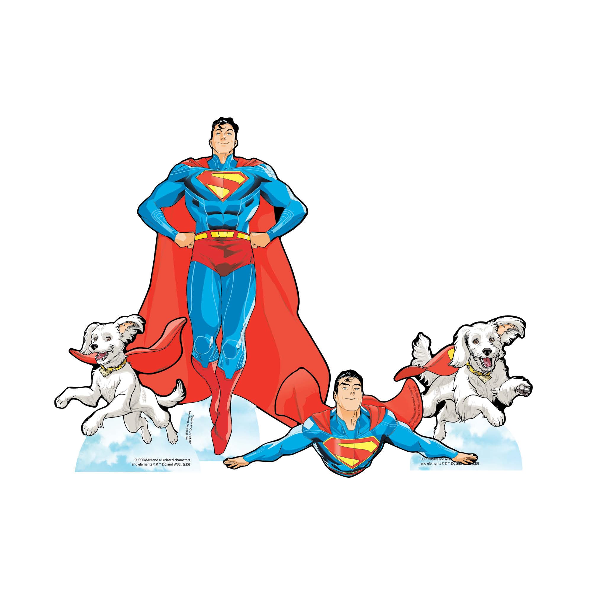 Star Cutouts SC4747 Superman Cartoon Four Shelf Top Pack Height 30cm