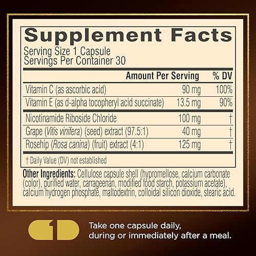 Miniatura 6 de Swisse Plus NAD+ Beauty Restore  Ingredientes clínicamente probados  Suplemento NAD+ para hombres y mujeres  Apoya la formación de colágeno,