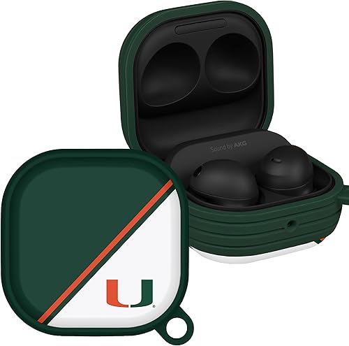 Miniatura 1 de Affinity Bands Miami Hurricanes Champion Series HDX - Funda compatible con Samsung Galaxy Buds Pro