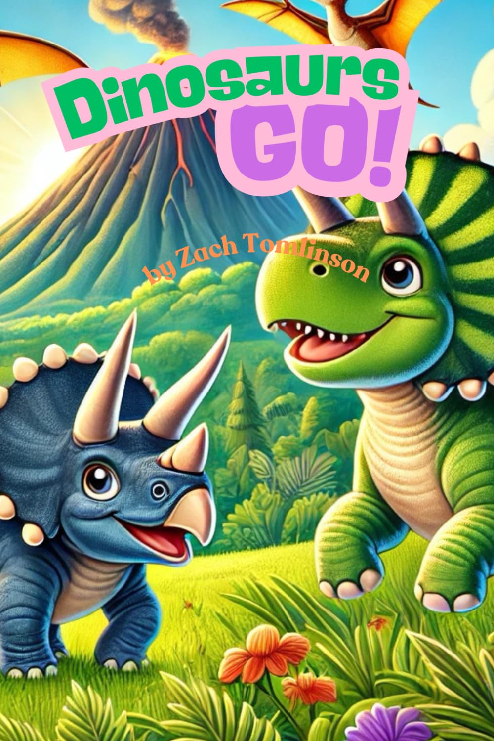 Dinosaurs Go! Coloring Book