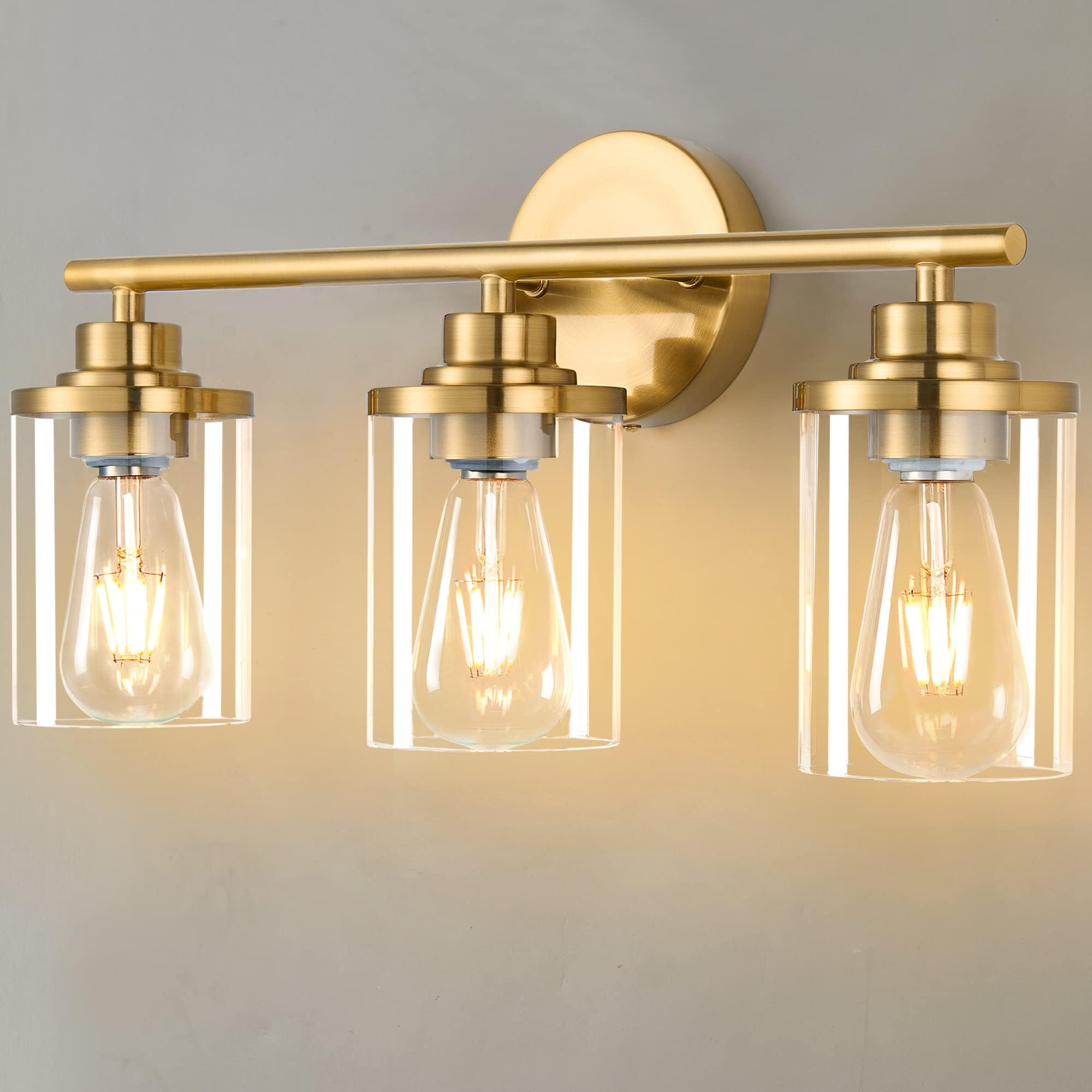 Porphyions Bathroom Light Fixtures,Vanity Lights,Gold Bathroom Lights ...