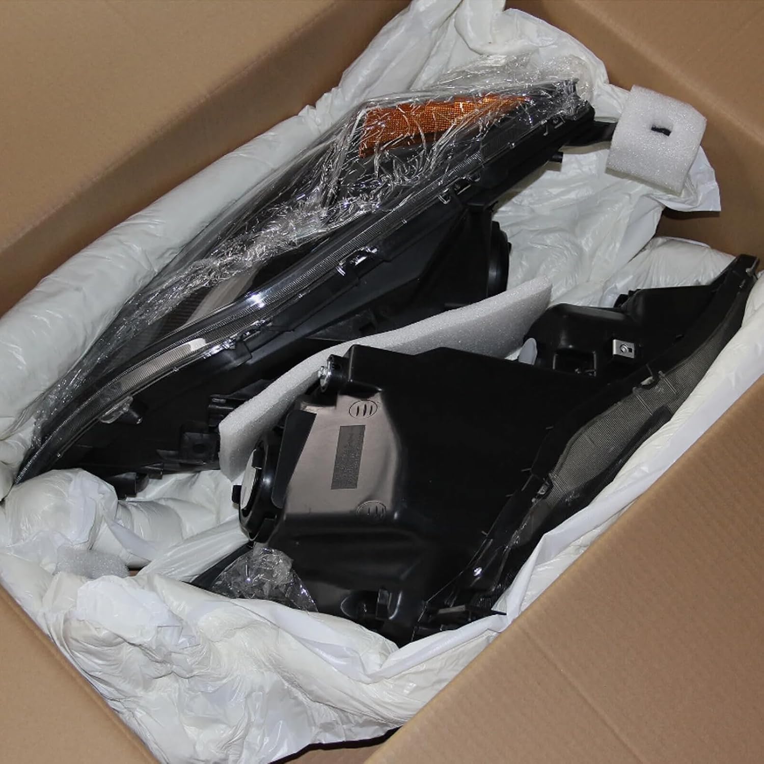 Halogen Headlight Headlamps Black Housing w/o Bulbs For 2007-2011 Honda CR-V CRV