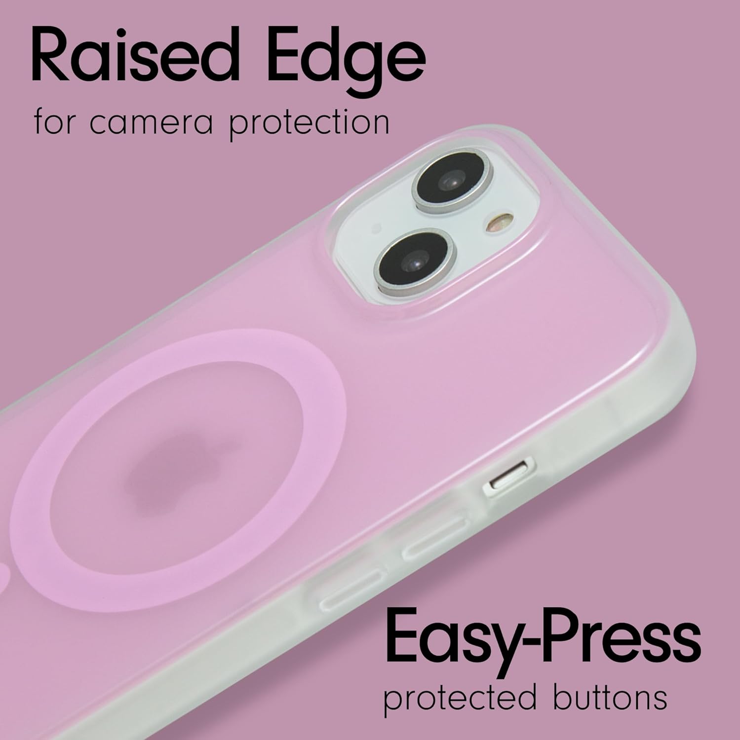 Sonix Protective Phone Case for iPhone 15, 14, 13 | Compatible with Magsafe | 10ft Drop Tested | Jelly Pink - Image 5