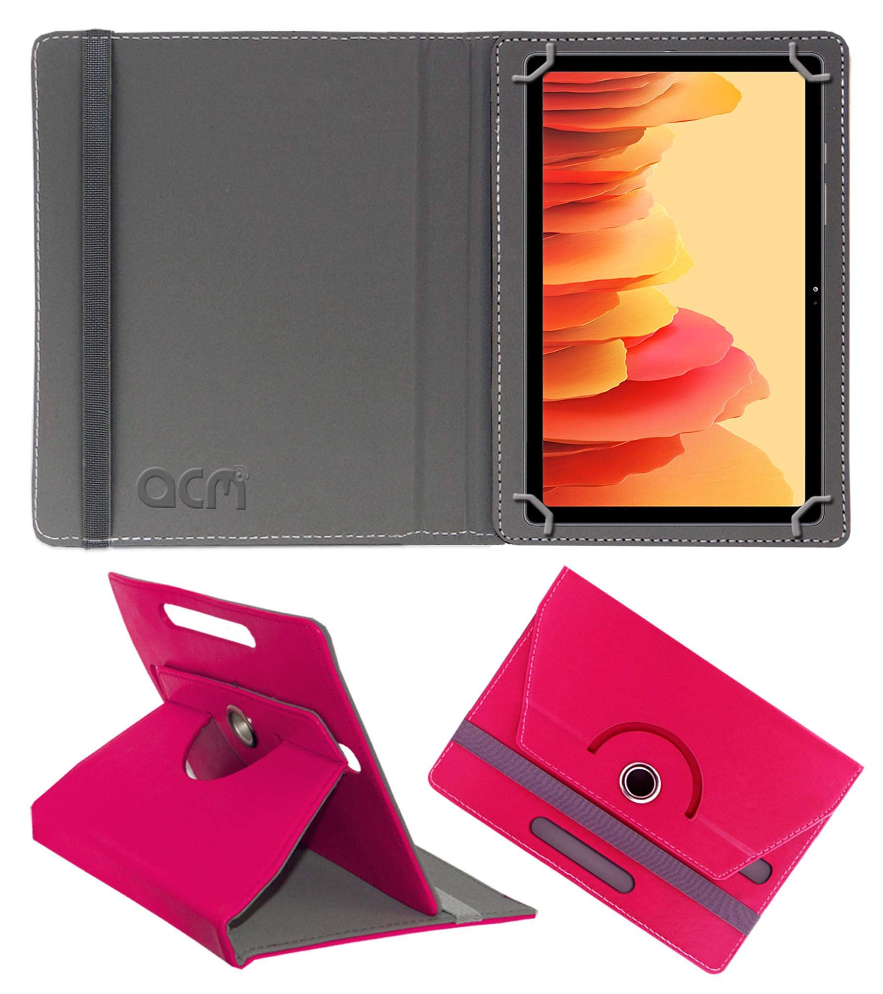 Acm Rotating Leather Flip Case Compatible with Samsung Galaxy Tab A7 10.4 Sm-T500 Tablet Cover Stand Dark Pink (B08P74H6Q5) Amazon Price History, Amazon Price Tracker