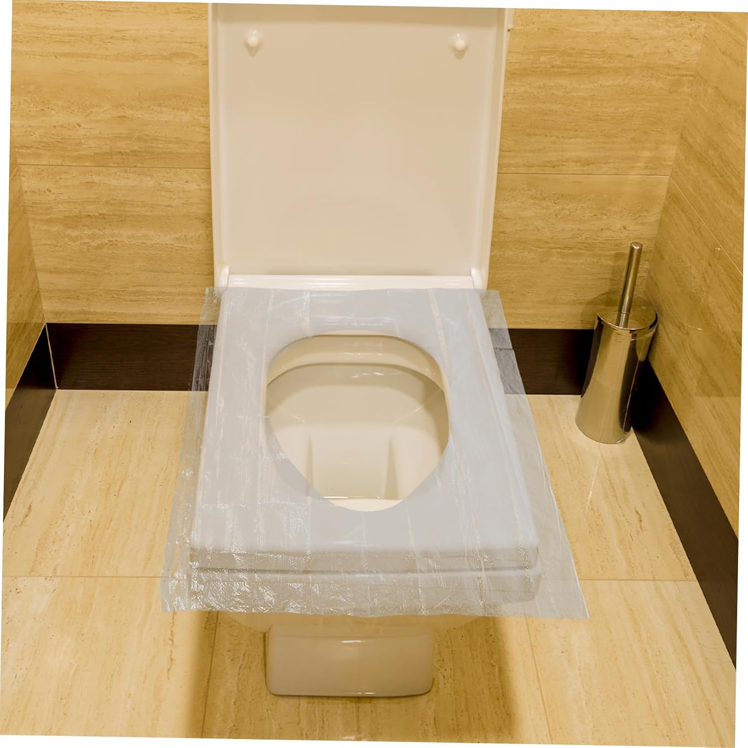 Didiseaon Travel Pack 50pcs Disposable Toilet Seat Covers Soft Skin-Friendly Easy Toilets