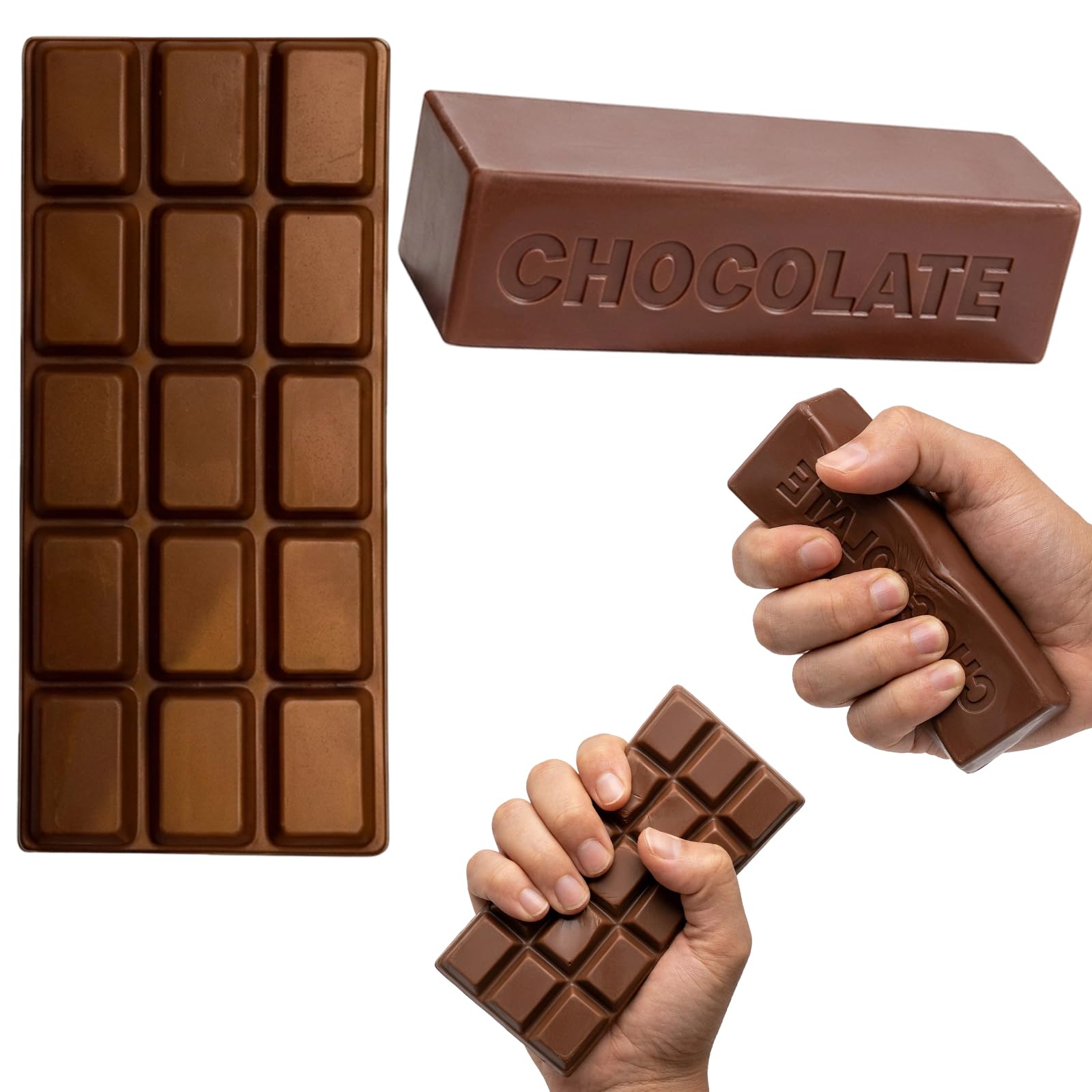 2 PCS Chocolate Squishy, Enjoyable Handheld Companion, Includes Chocolate Bar And Chocolate Milk Stick, Satisfying Experience For Daily Use