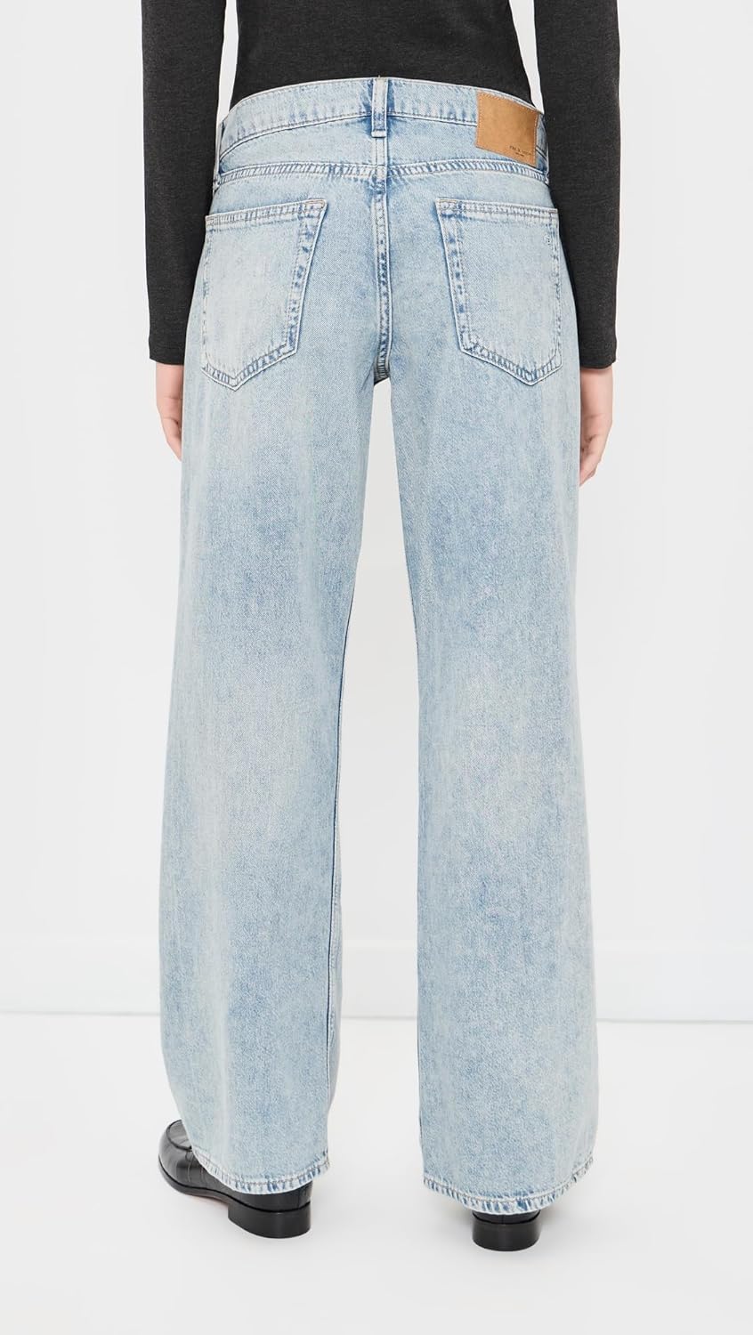rag & bone Women's Feather Weight Saige Low Rise Ankle Straight Jeans - Image 3