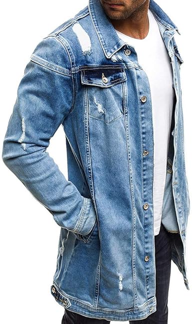 veste longue homme en jean - Soldes magasin online OFF 78%