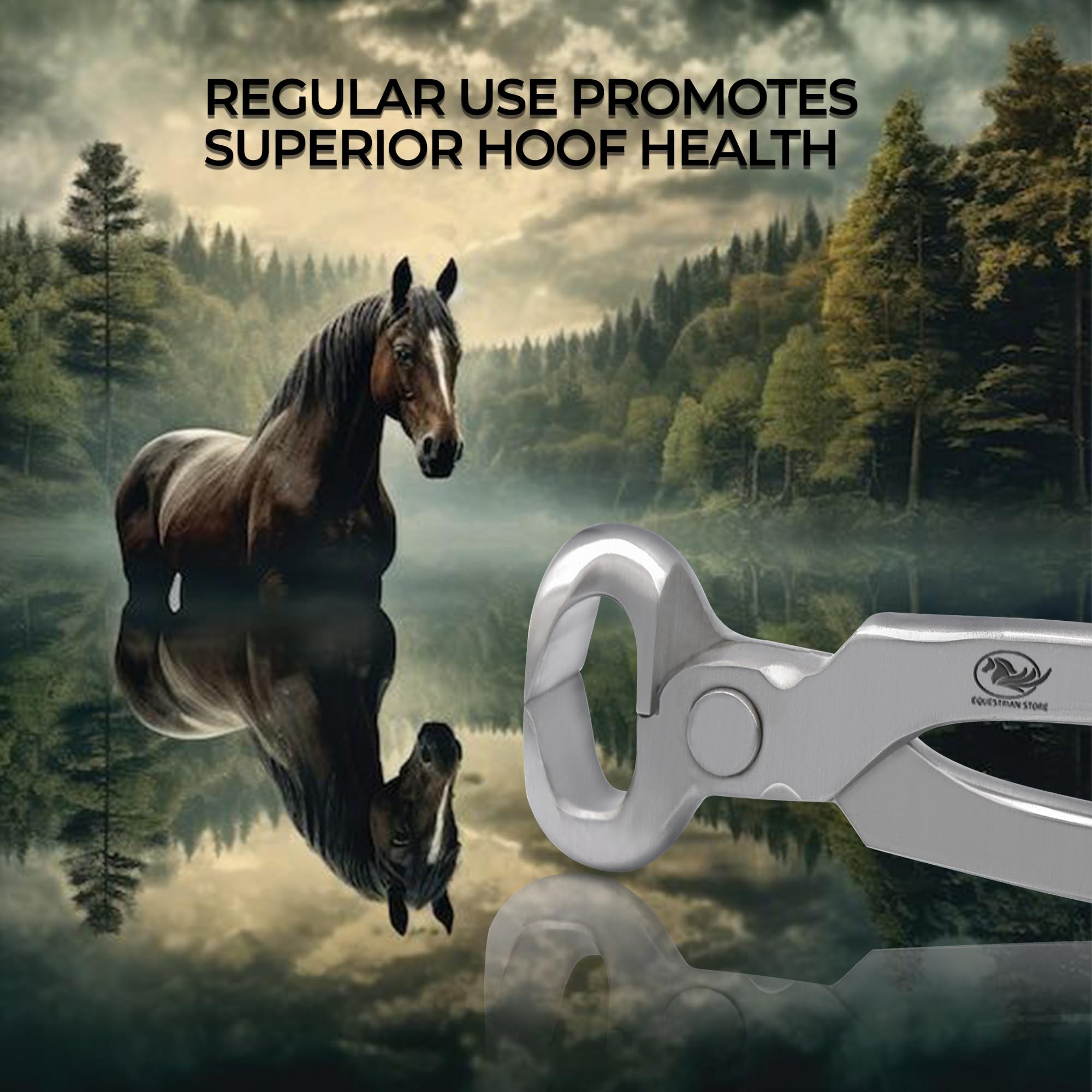 Pince à sabots pour animaux de ferme. Pinces à sabots robustes pour chevaux, bovins, chèvres, coupe-sabots en acier inoxydable – Accessoire de soin des sabots durable pour maréchals et sabots (38 cm)