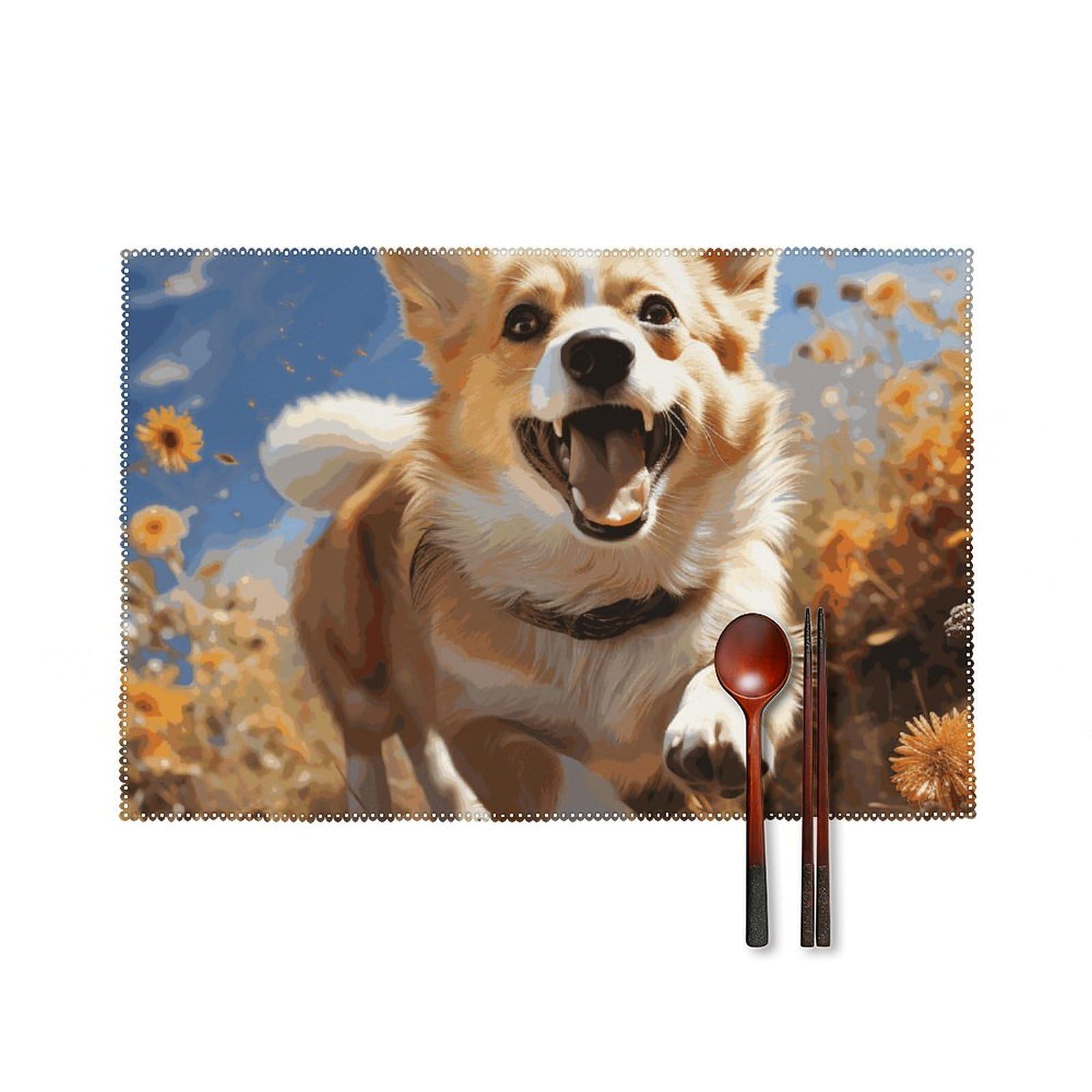 Set de table Corgi facile à nettoyer pour en finir avec les taches