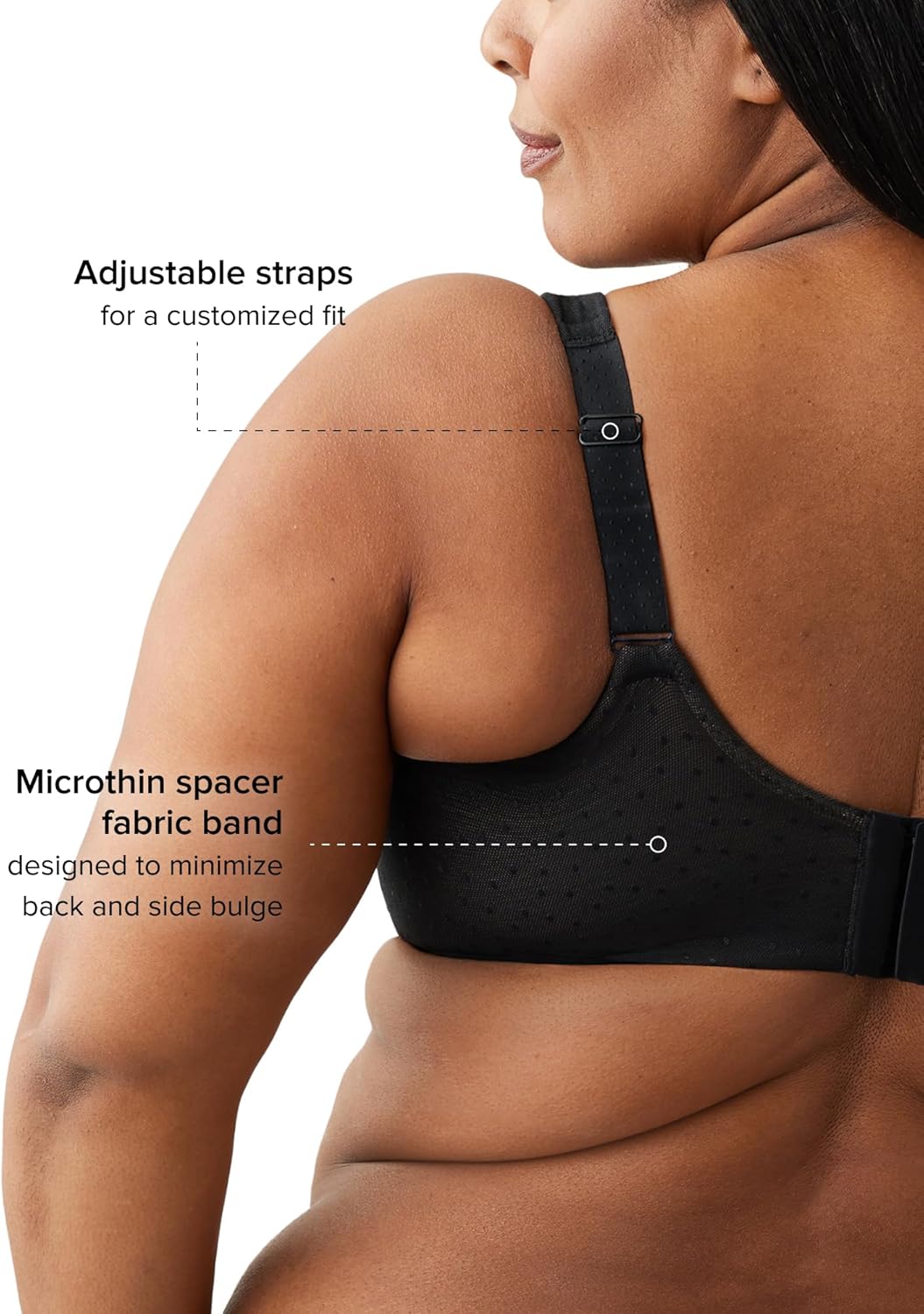 Wacoal Women's Back Appeal Unlined Full Coverage Underwire Bra, H-K Cup, 855403 - Image 4