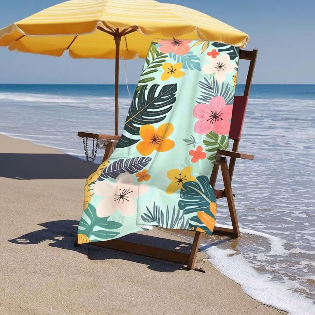 Telo Mare XXL 220x100cm/35x70cm, 2 Set Telo Mare Microfibra Blu Asciugamano Palestra Uomo, Antisabbia, Leggero, Asciugatura Rapida, Teli da Spiaggia Grandi Accessori per Camping Natation Palestra I-49