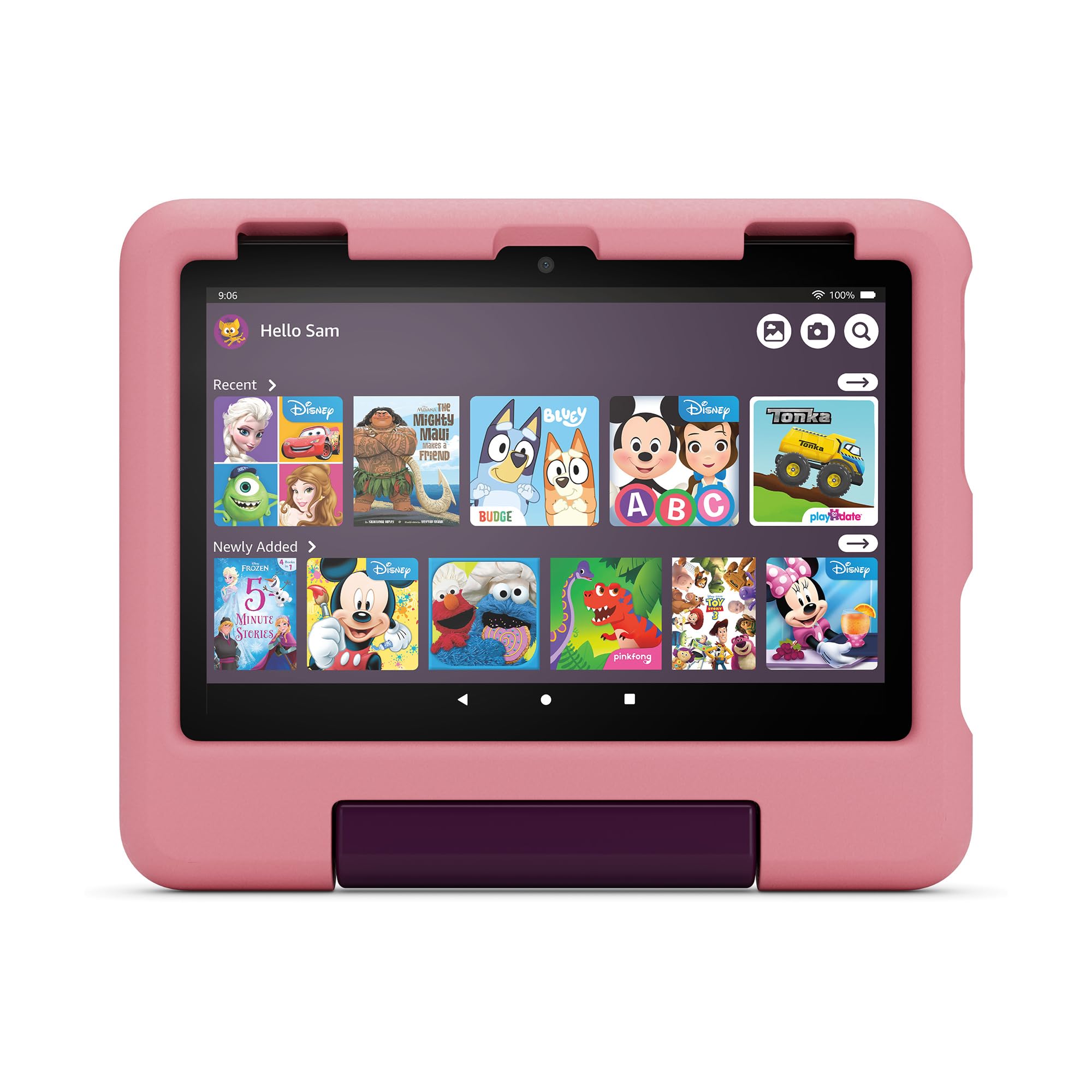 Amazon Kid-Proof Case for Fire HD 8 tablet (Only compatible with 12th generation tablet), Disney Princess