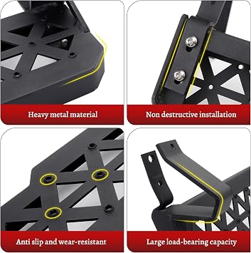 4PCS Z-Steps Add-On Running Boards for Ford Bronco 2021-2025 with Rock Rail Side Steps 4-Doors Accessories(Not Fit Raptor or Sport)