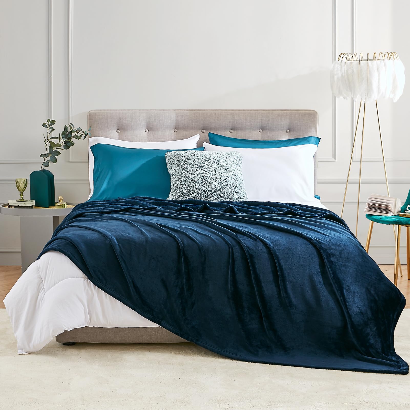 Hansleep 毛布 もうふ ダブル 夏用 ブランケット 大きめ 180x20