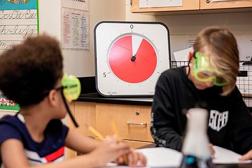 Miniatura 4 de TIME TIMER MAX - Temporizador analógico visual extragrande de 17 pulgadas, 8 ajustes de duración, caras intercambiables, alerta opcional, sin tictac