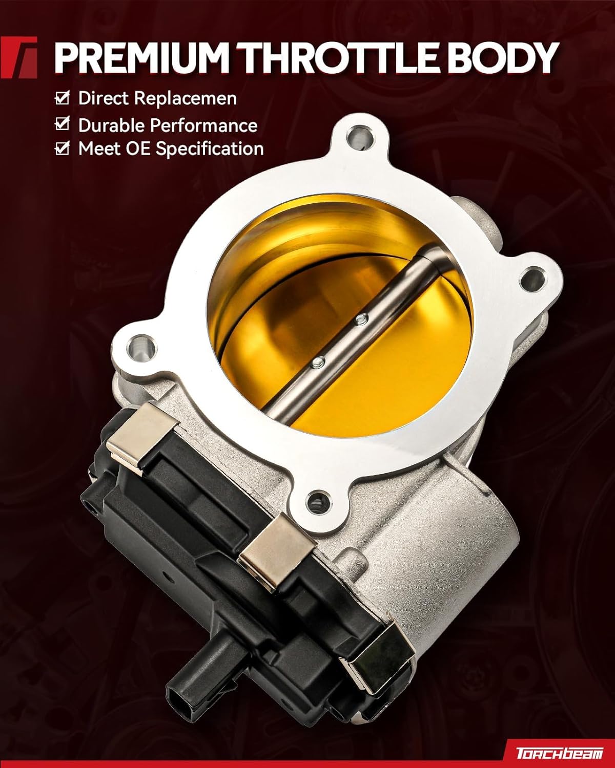 Torchbeam S20140 Electronic Throttle Body Compatible with Toyota, Scion 2010-2017 Camry 2.5L, 2009-2018 RAV4 2.5L, 2009-2015 Venza 2.7L, 2011-2016 tC, 2009-2019 Highlander 2.7L, 2011-2012 Sienna 2.7L