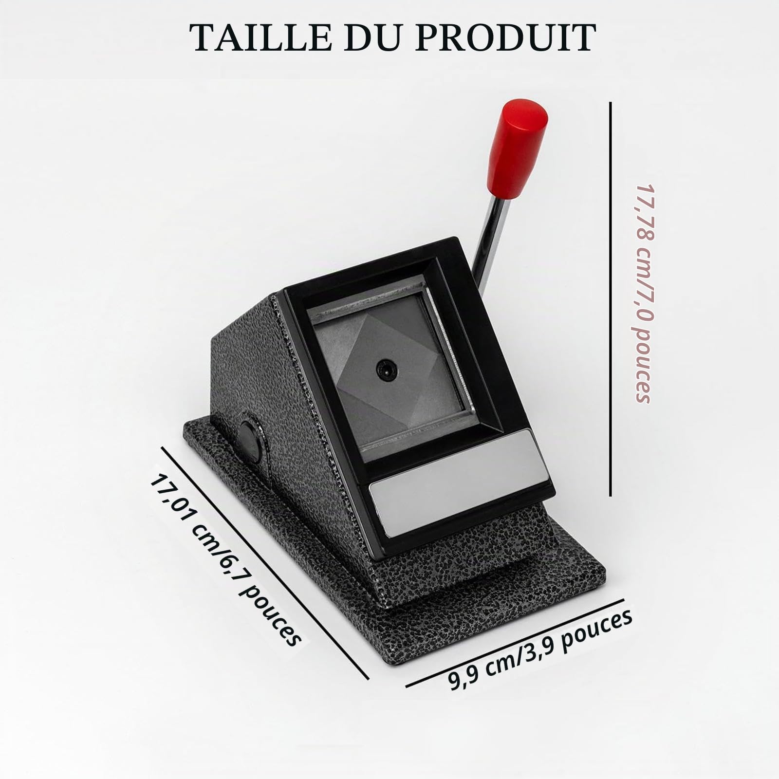 Outil de découpe de papier photo d'identité multifonction pour papier photo 2"x2", perforatrice manuelle pour cartes d'identité,
