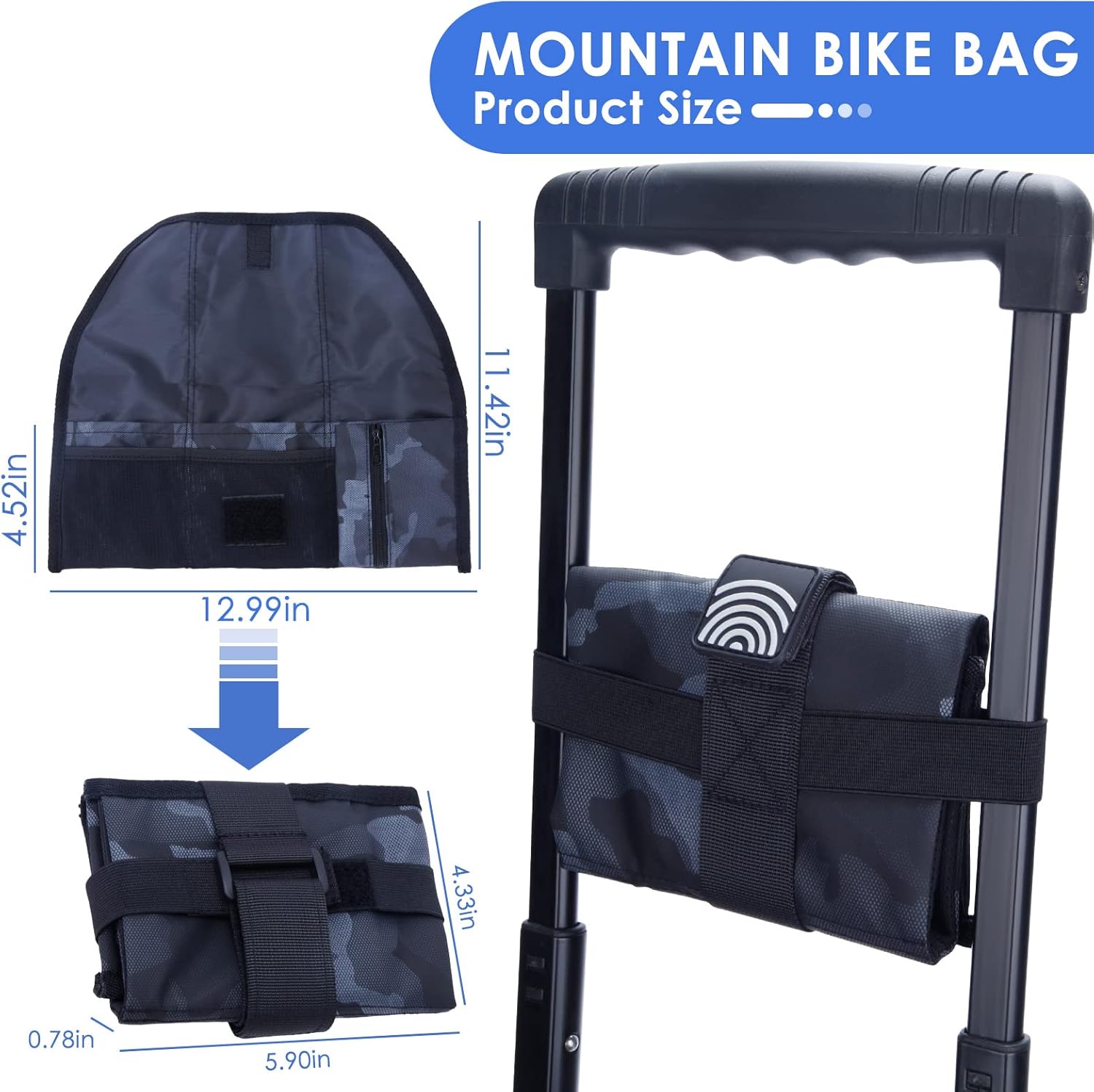 Scoutteemo Bike Saddle Bag Rear Seat Tool Bag Bicycle Repair Kit Bike Wedge Saddle Bag Bicycle