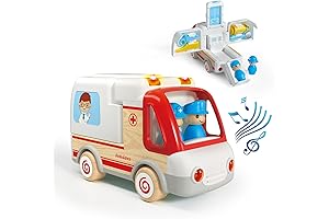Ambulance Truck: Sound, Light, Early Educational Toy for Toddlers