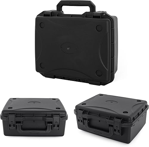 Miniatura 8 de Funda rígida para micrófono, drones, cámara, equipos, funda de almacenamiento portátil, TORIBIO Hard Box precortada espuma extraíble, impermeable