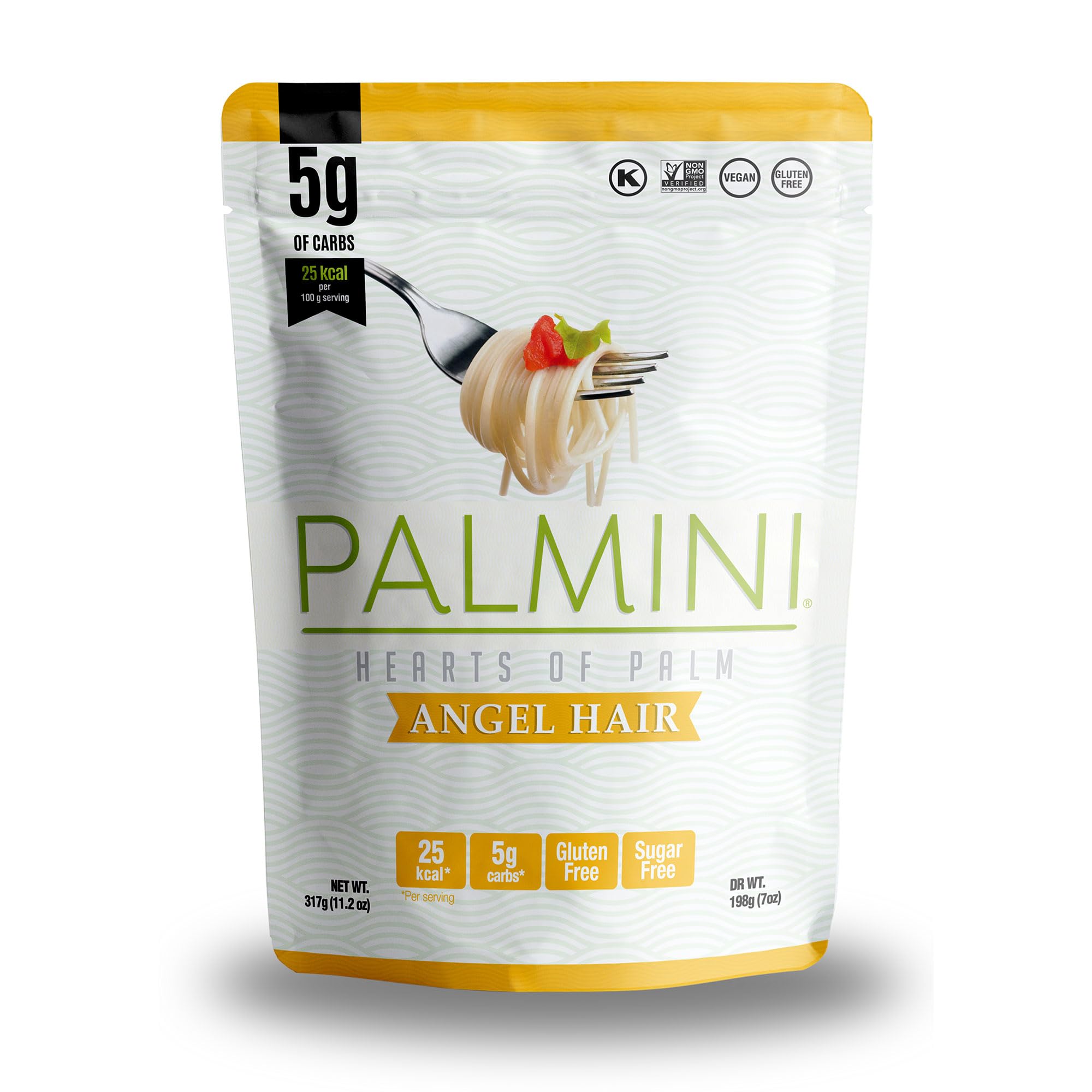 PALMINI Angel Hair – Spahetti – Palmito – Bajo en calorías – Bajo en carbohidratos – Keto - Vegano – Libre de OGM – Libre de Gluten – Sin azúcar – 338g | (Pack de 3 unidades) — view 11