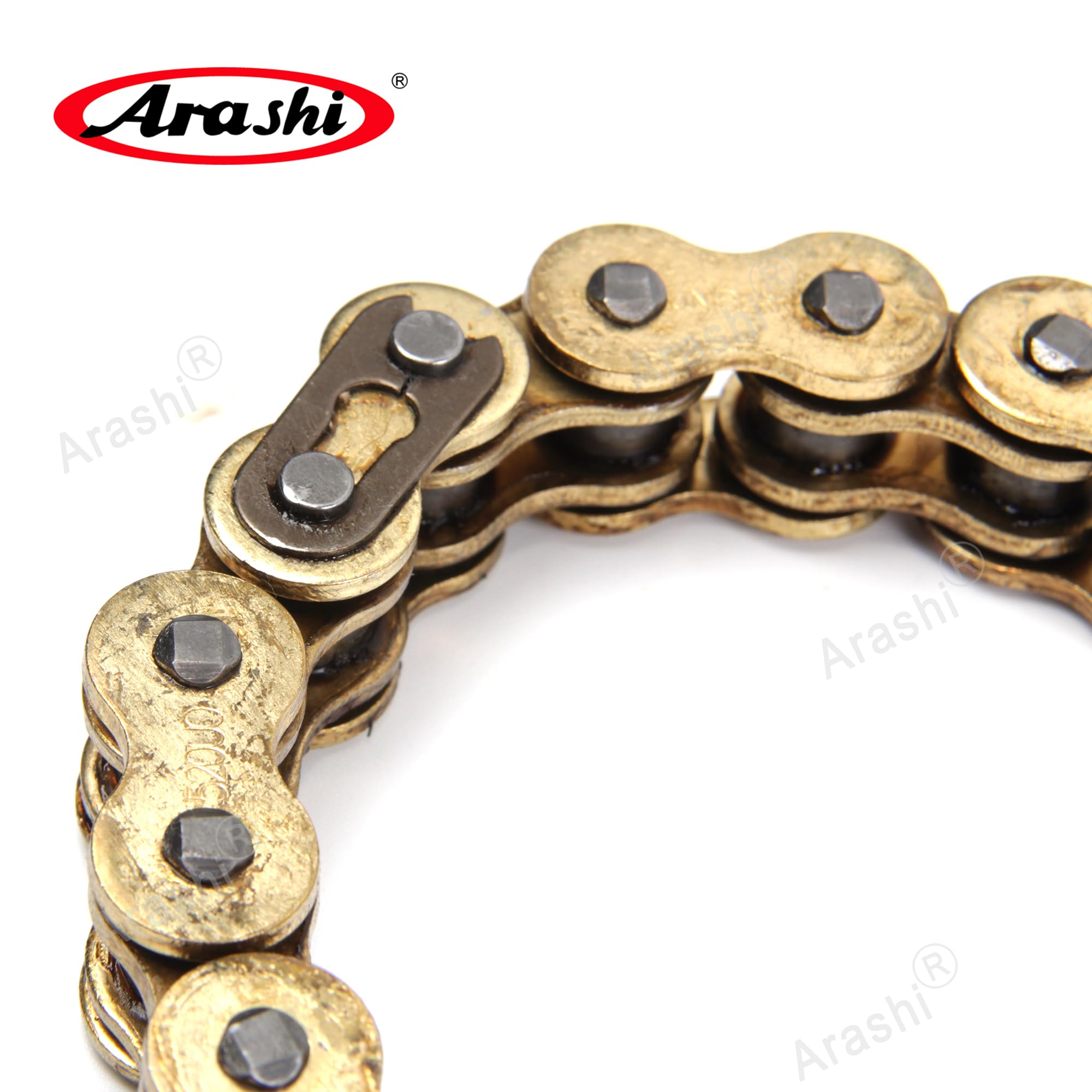 Arashi Cadena de Transmisión O-Ring 520 con 116 Eslabones y Eslabón Maestro de Conexión para​ XL250 1972-1977, XL250S 1978-1981, XL250R 1982-1987, XR250L 1991-1995, SL350 1969-1973