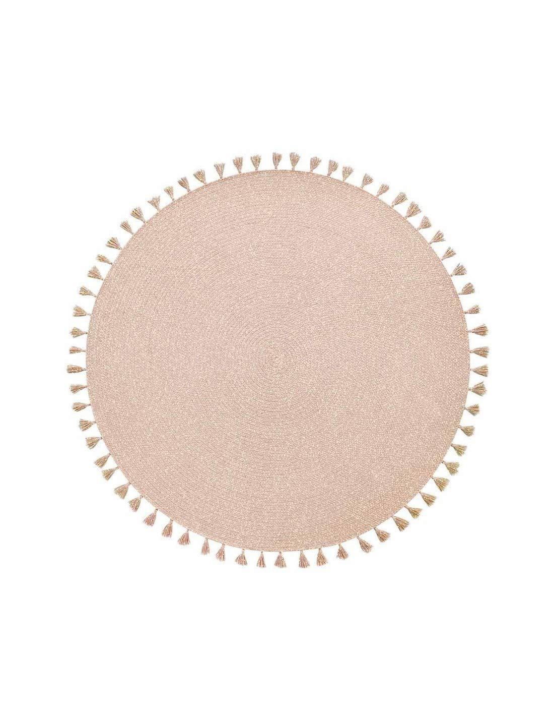 Tapis enfant rond Héloïse NATTIOT idéal sous un tipi pour créer un coin lecture cosy
