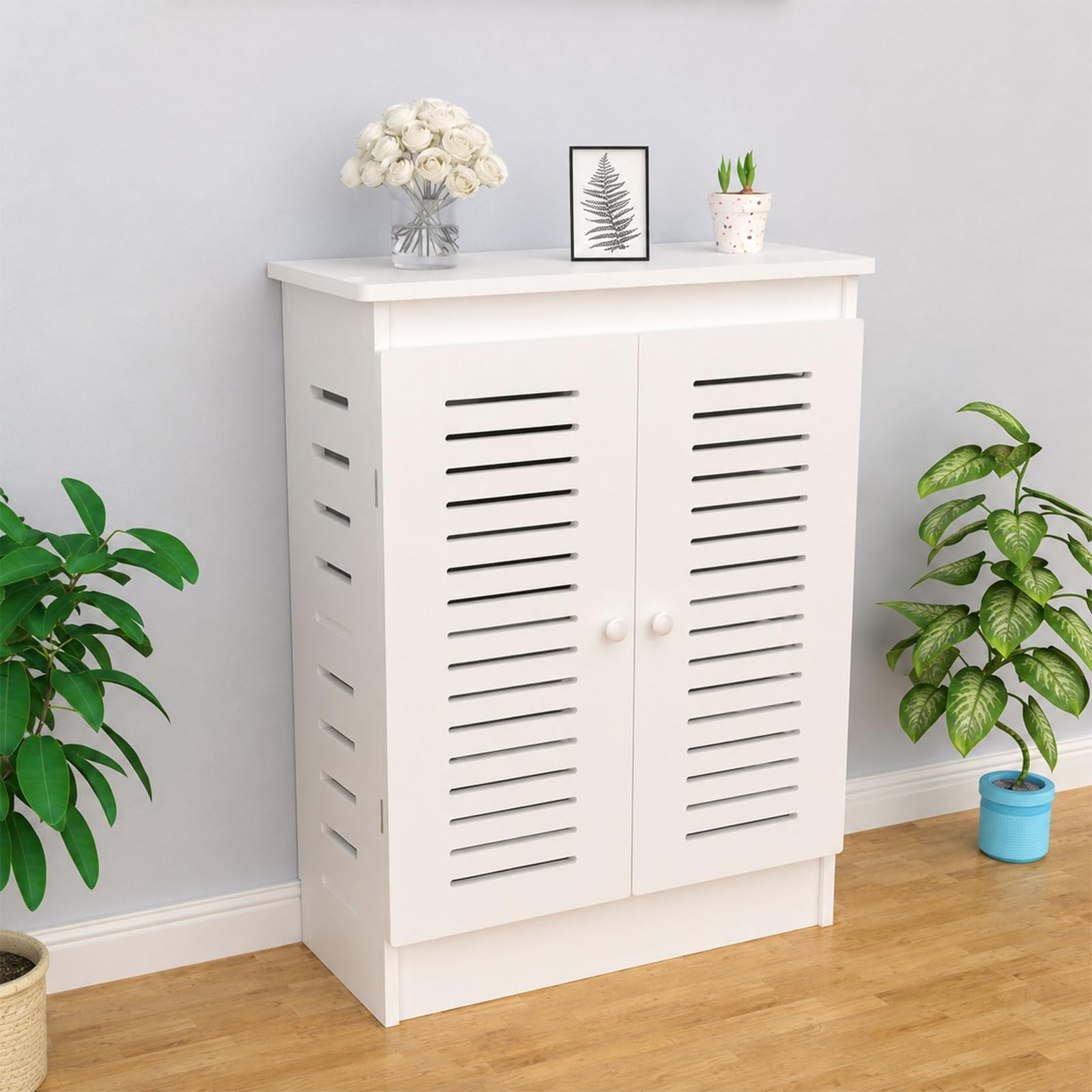 Support mural pour routeur sans fil et boîtier TV étagère de rangement 80x70x25cm