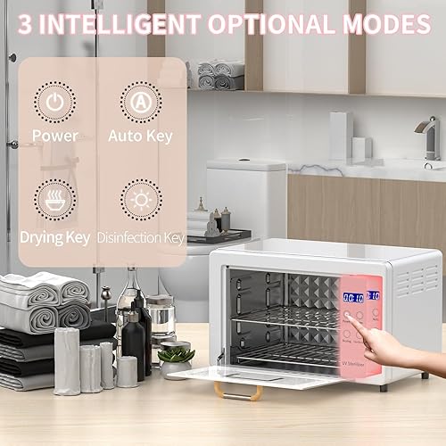 Miniatura 5 de Yofuly Esterilizador para esteticista, esterilizador grande de 10L para herramientas de uñas, caja de limpieza multifuncional de uñas, gabinete de