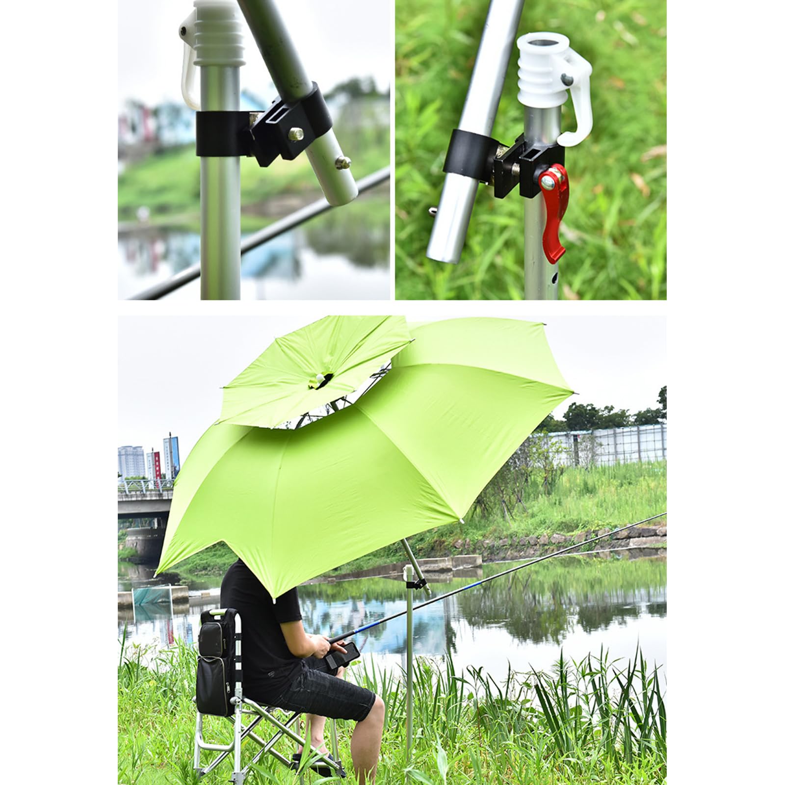 Parasol De Chaise MagiDeal Universal Fishing Chair Mount Umbrella