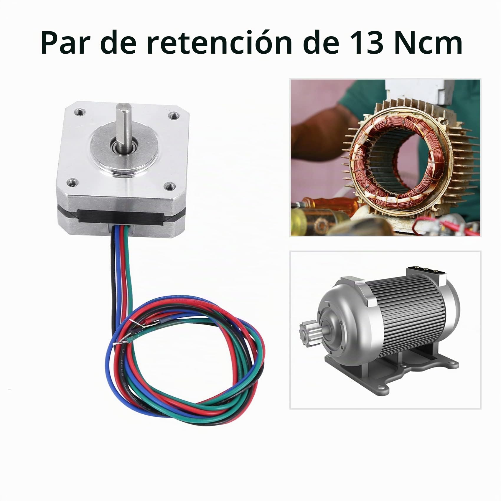 17Hs08-1004S 4-Lead Nema 17 20Mm 1A 13Ncm(18oz.in) 42 Motor Nema17 Stepper para DIY 3D Impresora CNC