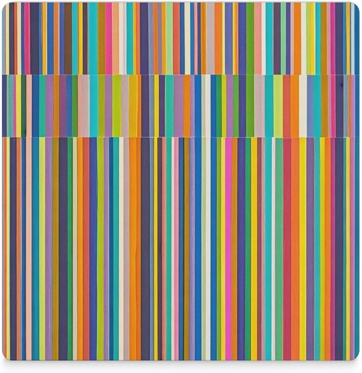 Stripes Coasters Absorbent Ceramic Coasters for Drinks Coaster with Cork Backing for Table Protection Square Drink Cup Mat Modern Style Coaster for Coffee Table