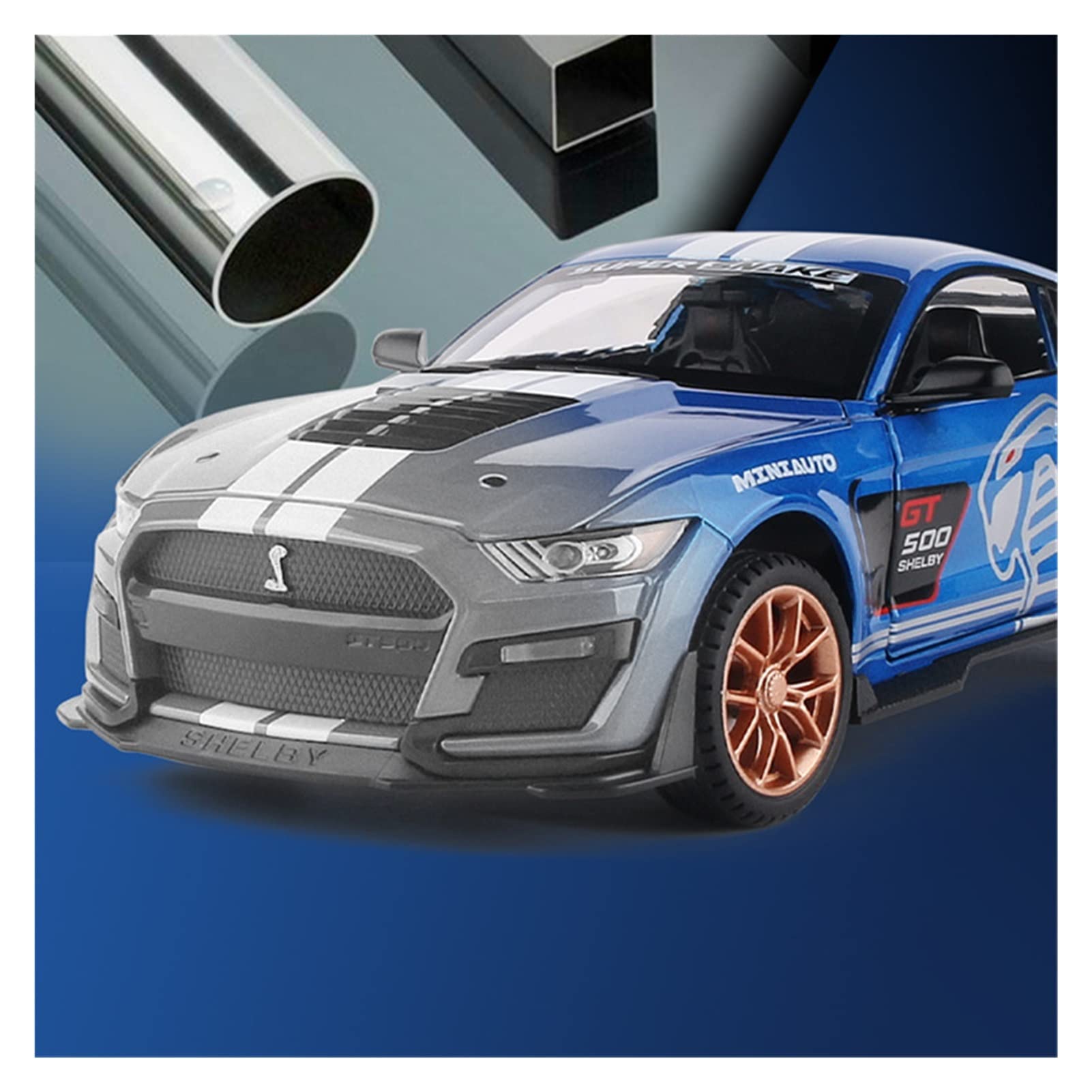 ミニカー MINI GT Ford Mustang Shelby GT500 Twiste Mini GT Ford Mustang Shelby GT500 Heritage Ed. Light Blue 1