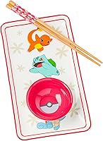 Vista 20 de Silver Buffalo Sanrio Hello Kitty and Friends Gudetama Lazy Egg Sigh - Juego de sushi de cerámica amarilla con plato de salsa y palillos a juego