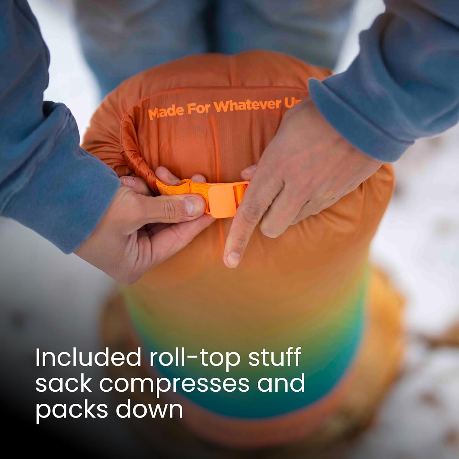 Rumpl Original Puffy Blanket - Warm Puffy Camping Blanket, 100% Recycled Polyester Insulation, Lightweight, Packable, Water-Resistant, Outdoor Puffer