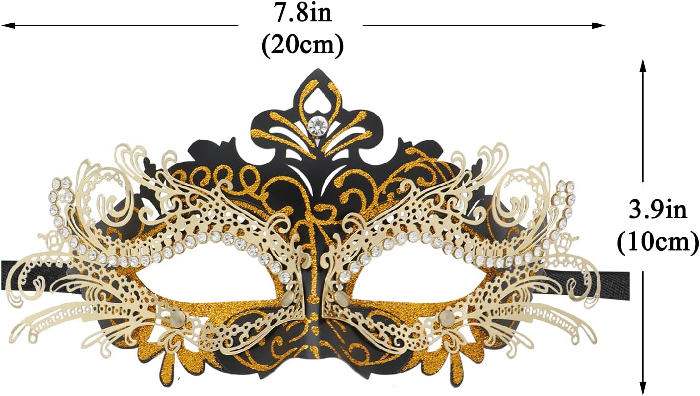 Coddsmz Masquerade Mask Venetian Masks Mardi Gras Prom Costume Mask Wedding Halloween Christmas Party - Image 9