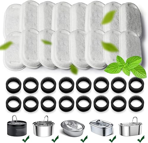 Miniatura 8 de Fuente de agua para gatos de acero inoxidable con ventana de nivel de agua, fuente de agua automática silenciosa para gatos y perros pequeños