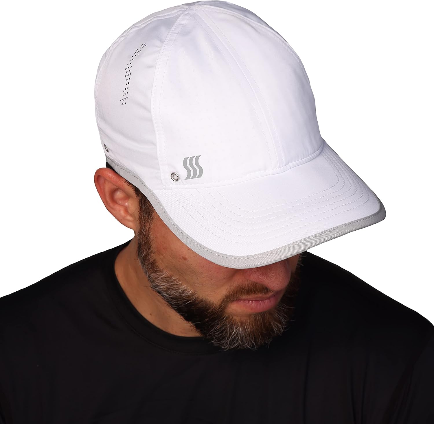 SAAKA Lightweight Sport Hat for Men. Fast Drying, Stays Cools. Best for Running, Tennis, Golf & Working Out. (Graphite) : Sports & Outdoors