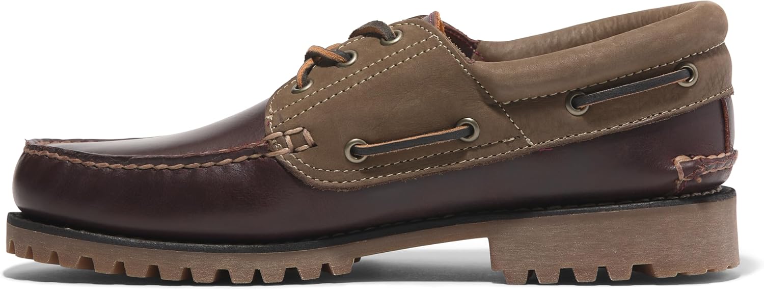 Timberland Men's Authentic 3-Eye Lug Handsewn Boat Shoes - Image 7