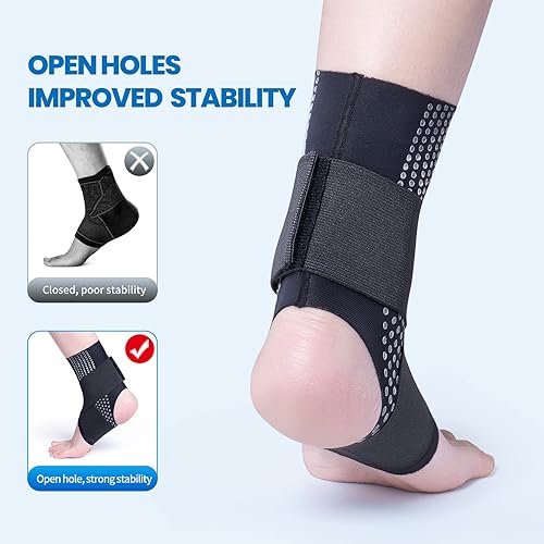 Miniatura 10 de Galvaran Tobillera, alivio de la tendinitis de Aquiles, dolor articular, fascitis plantar. Soporte de tobillo de compresión transpirable para