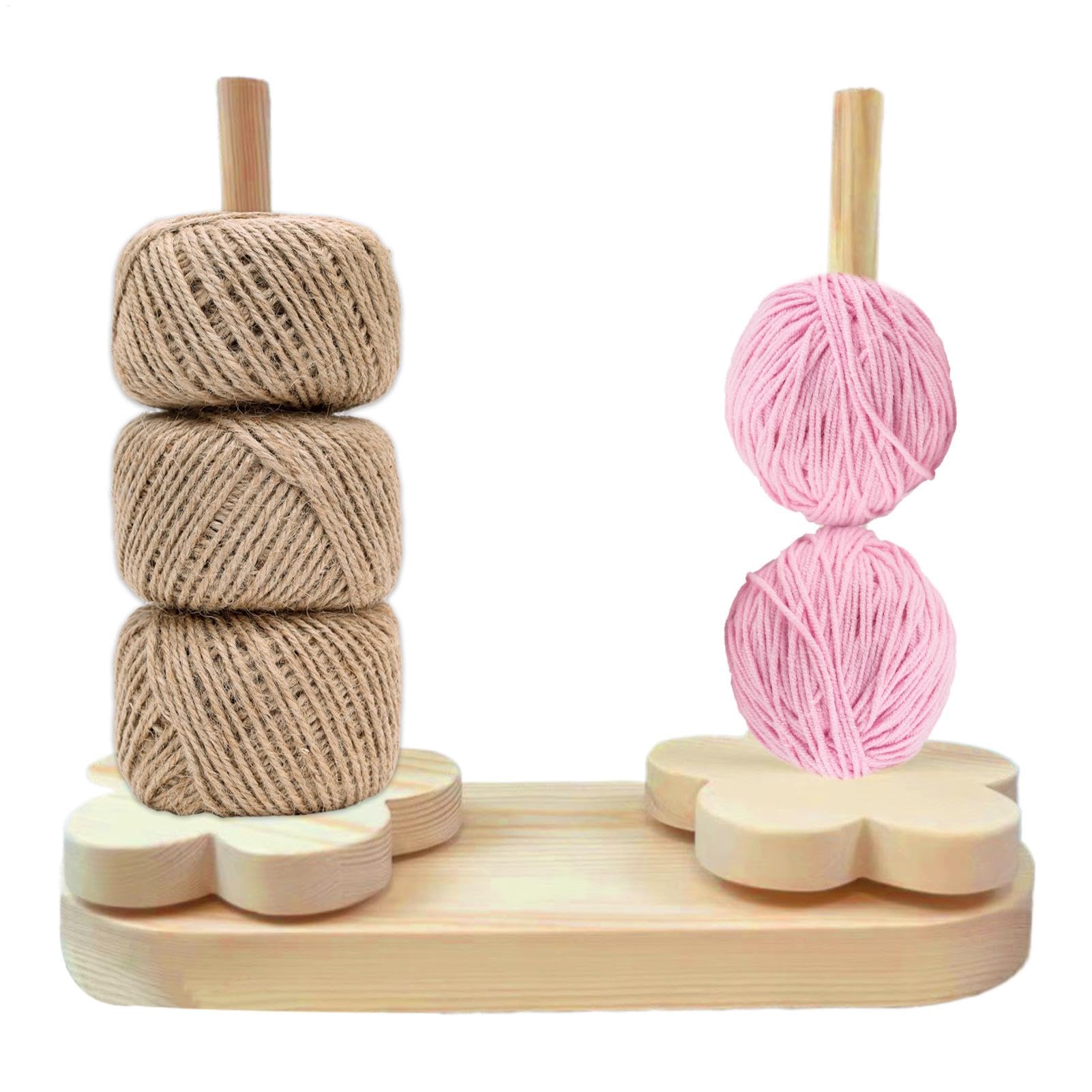 Cadeau pour les amateurs de tricot : le porte-fil portable rotatif