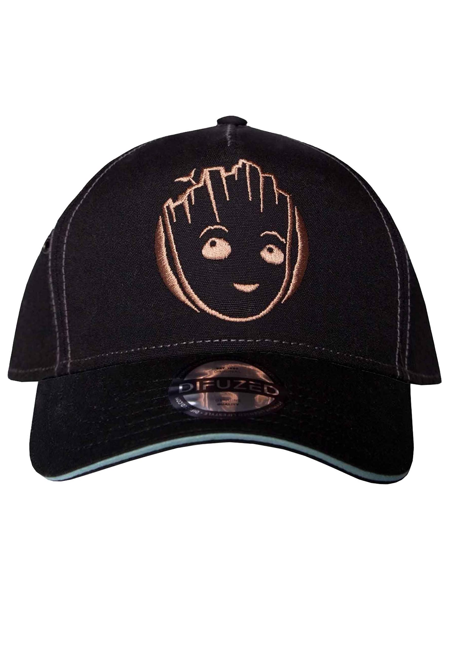 I Am Groot Baseball Cap 3D embroidered logo Nue offiziell Schwarz Strapback