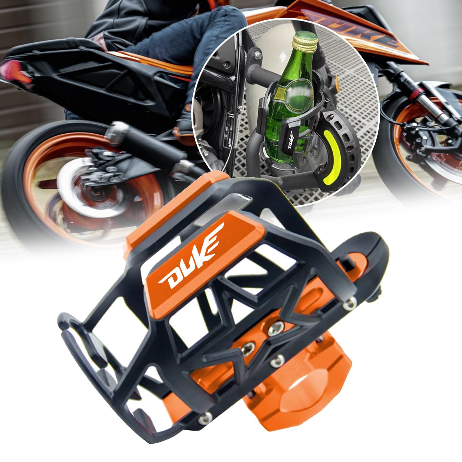 for Duke 125 200 250 390 Duke 690 990 1190 1290 790 890 Duke Motorcycle Stand Mount Accessories Beverage Water Bottle Cage Drink Cup Holder Duke