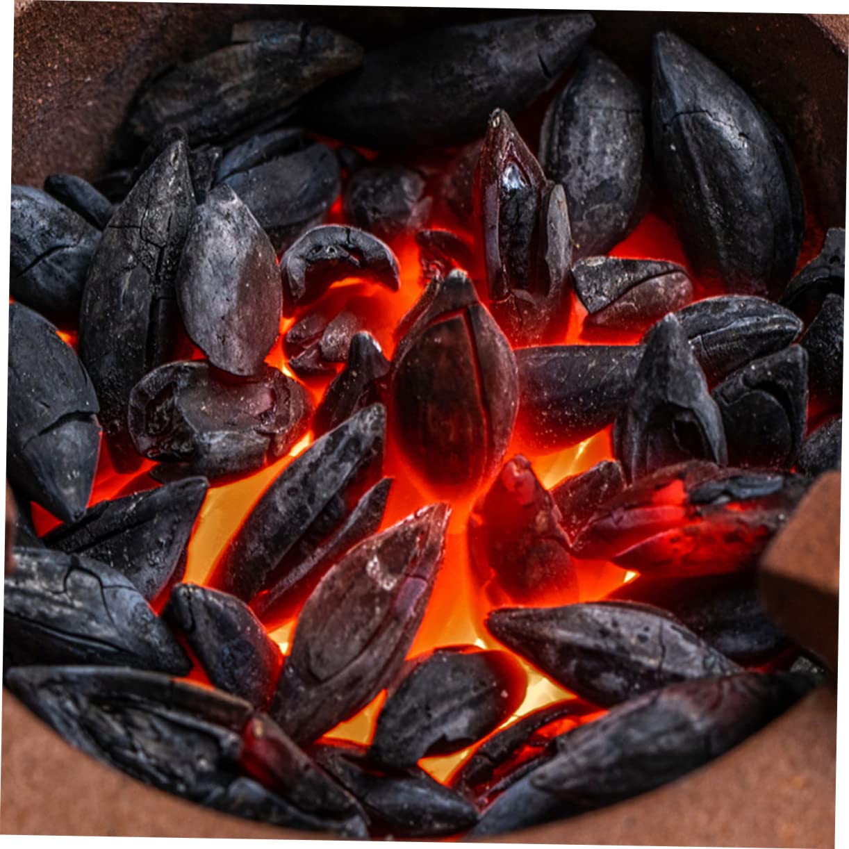 Balacoo Tea Making Charcoal Stove Fogo Lump Charcoal Natural Lump Briquettes for Outdoor Grilling Portable Grill for Household Use