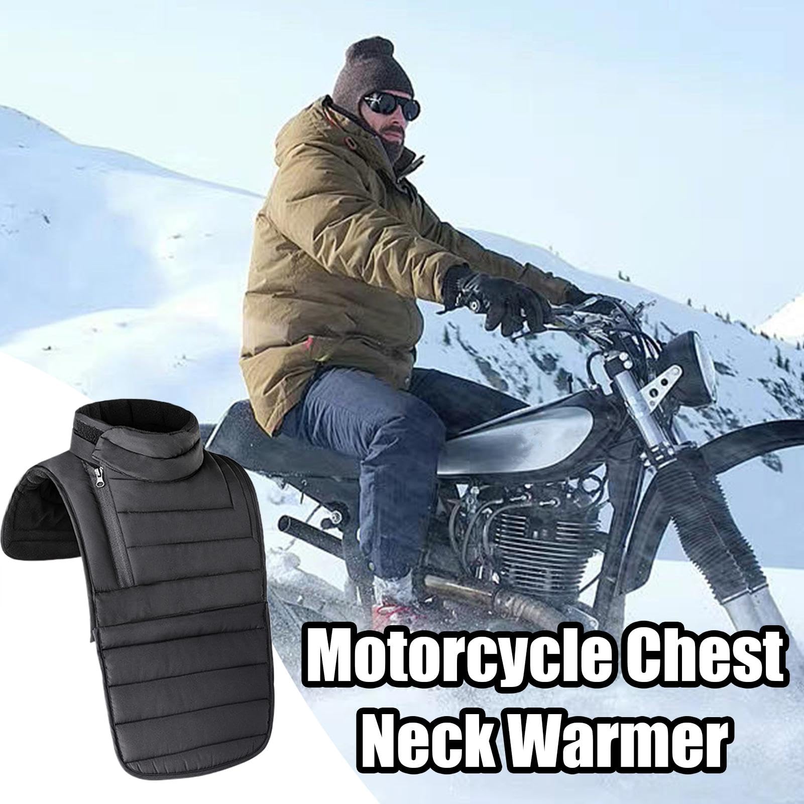 Calentador De Cuello Y Pecho Para Motocicleta,Protector De Cuello Para Motocicleta | Protector de cuello para motocicleta a prueba de viento,Protector de pecho, envoltura cálida para el cuello, bufand