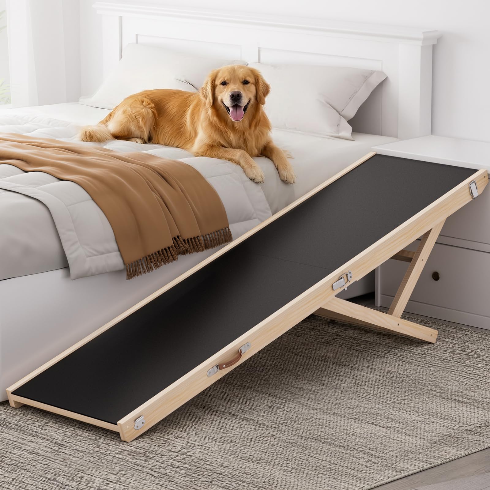 Photo 1 of Chuiendi Dog Ramp for High Bed, 64" Long Foldable Pet Ramp for Any Dogs
