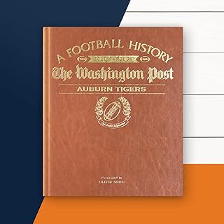 Signature gifts Personalized College Football Newspaper History Book, A3 Large Deluxe Hardcover - College Football Fan, Al...