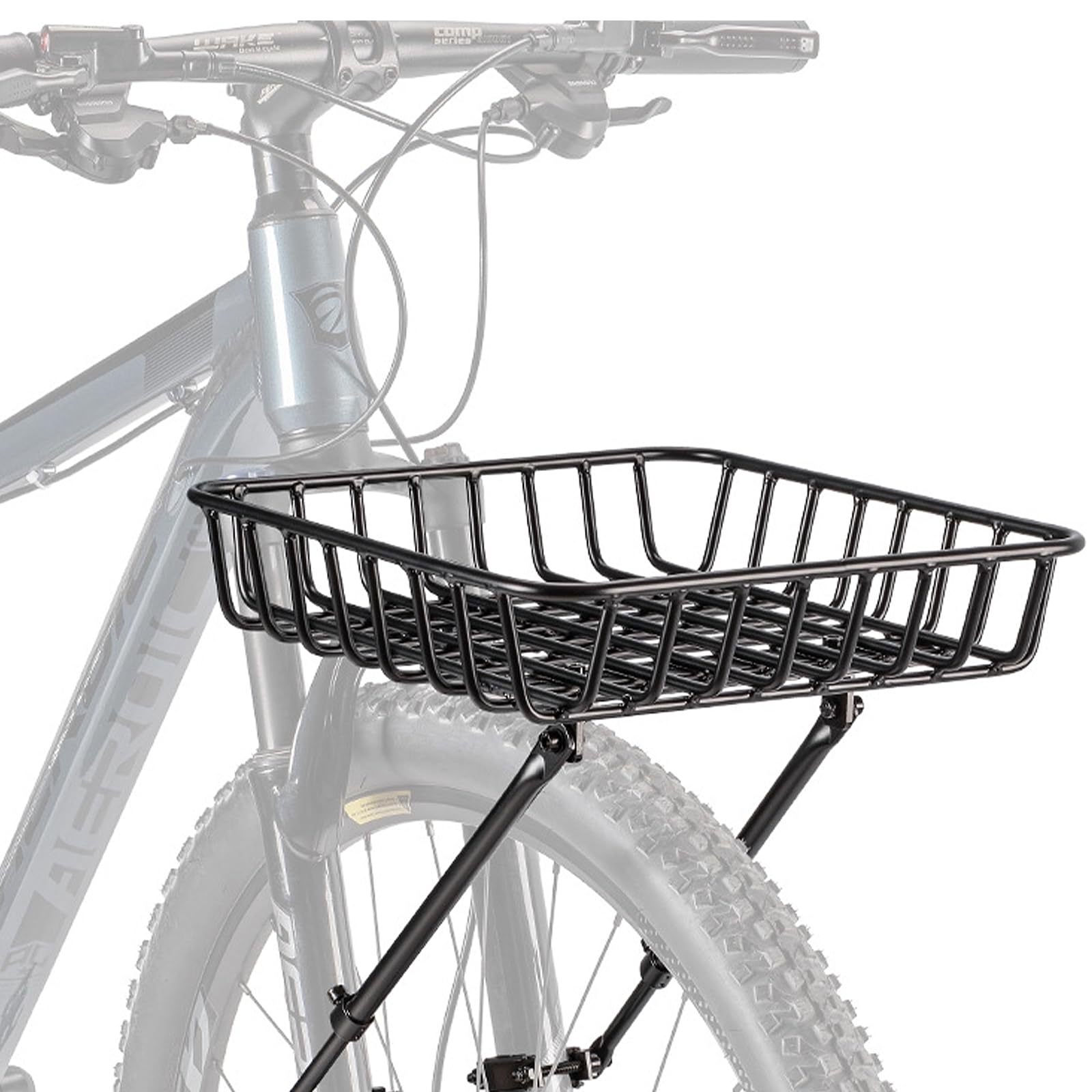 BRGD Panier de Vélo avec Porte-Bagages Avant, Grande Capacité d'Aluminium pour Cyclisme sur Route, VTT, Vélo Électrique et Excursions