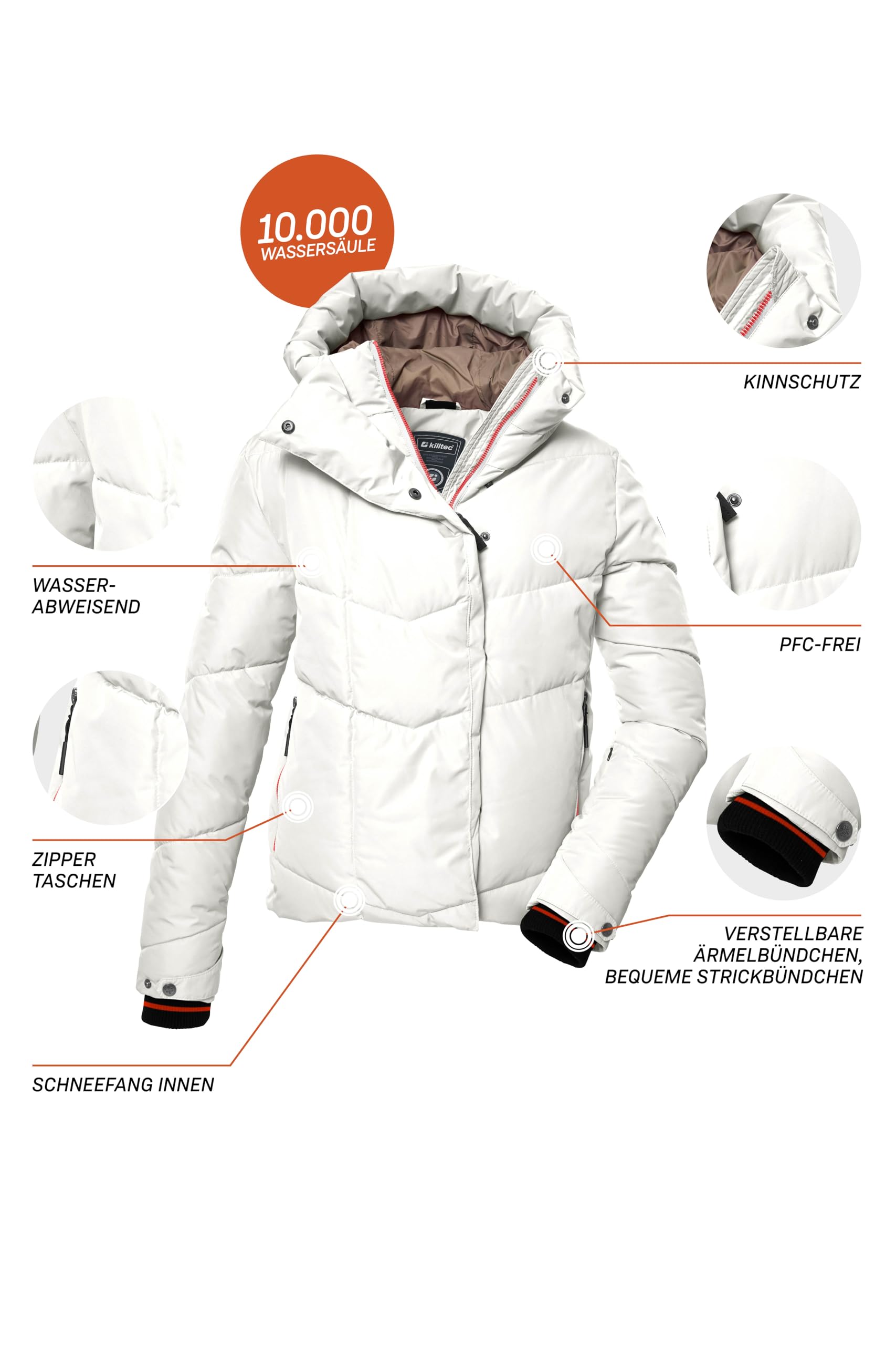 Killtec Ksw 59 Wmn Ski Qltd Jckt Giacca da sci/giacca trapuntata con paraneve Women´s